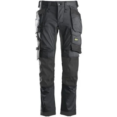 Plus Size Men Workwear Multi-Pocket Knee-Length Pants