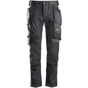 Plus Size Men Workwear Multi-Pocket Knee-Length Pants