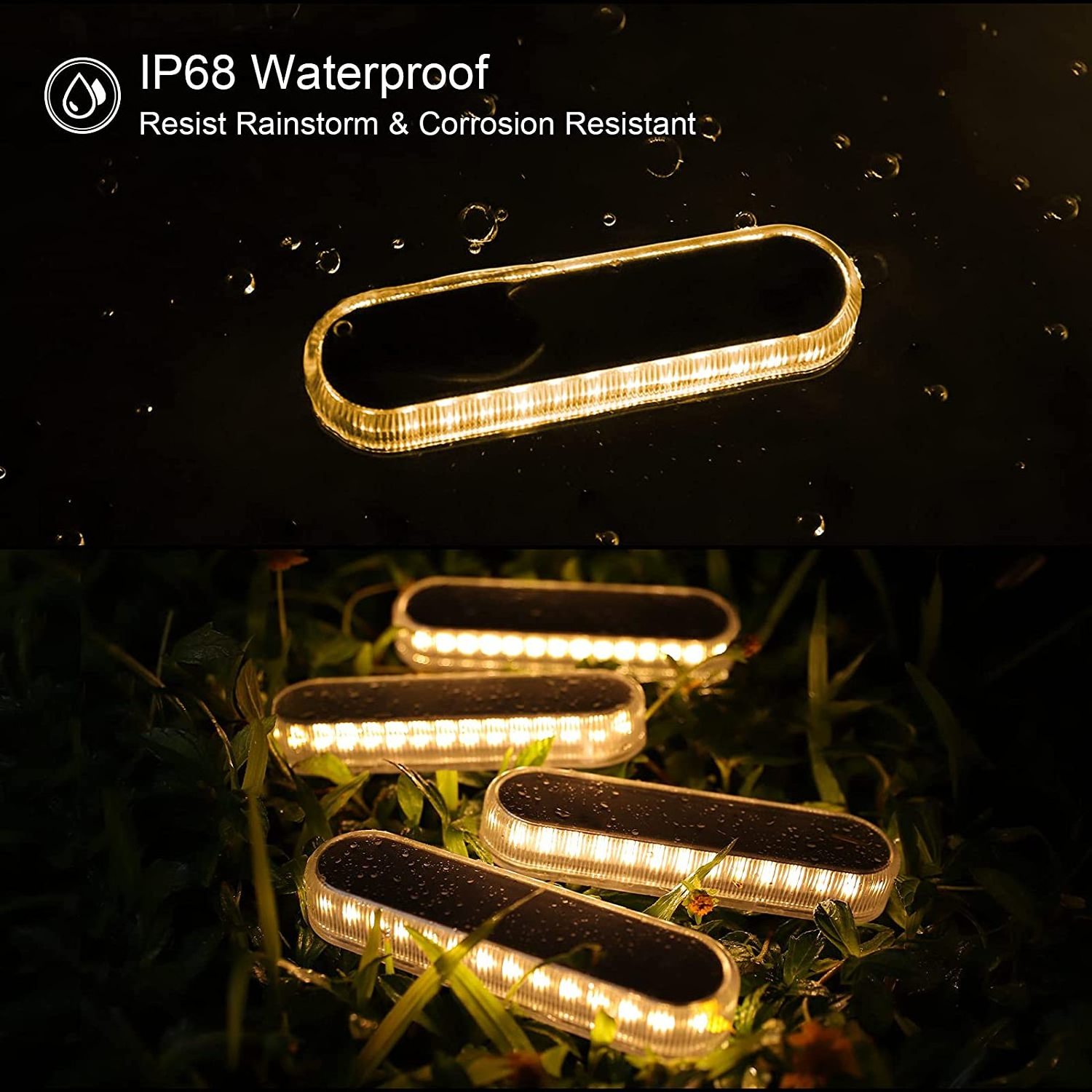 In Stock Outdoor Waterproof IP68 Stick Deck Light Solar Garden Light for Stairs Driveway Walkway Pathway Solar LED Step Lights