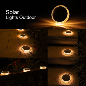 Yilaie Hot Waterproof IP68 Solar Outdoor Lights Decor for Garden Stair Deck Step Porch Patio Solar Stair Lights LED Step Lights