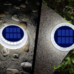 Promotion Solar Powered garden light Outdoor IP68 for Stairs Flat Solar Ground Disc Lights Auto ON OFF White Deck Light for step