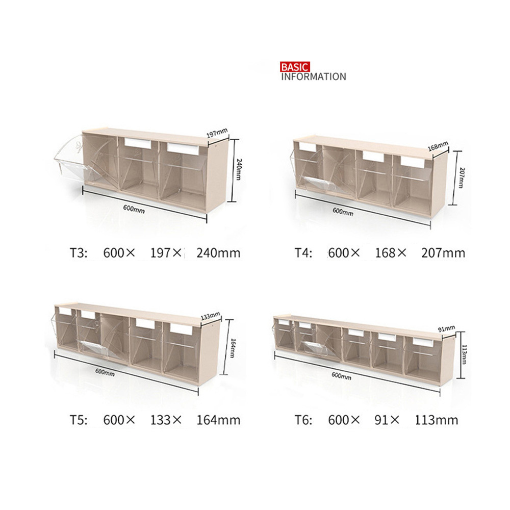 A5 Stacking Wall Mounted Tilt Industrial Warehouse Plastic Storage Picking Box Bins