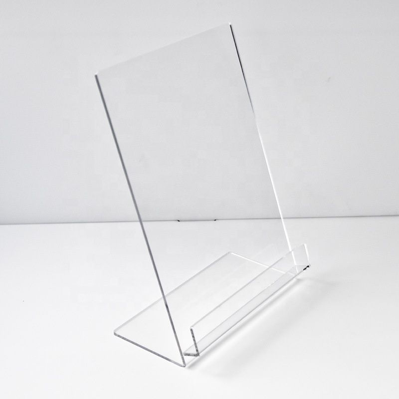 Transparent Pedestal Riser Clothing Stands racks Acrylic Clothes Shirt Display Stand Rack for Countertop