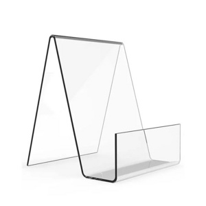 Clear Transparent Tablet Holder Acrylic Book Stands for Display Slightly Elevated