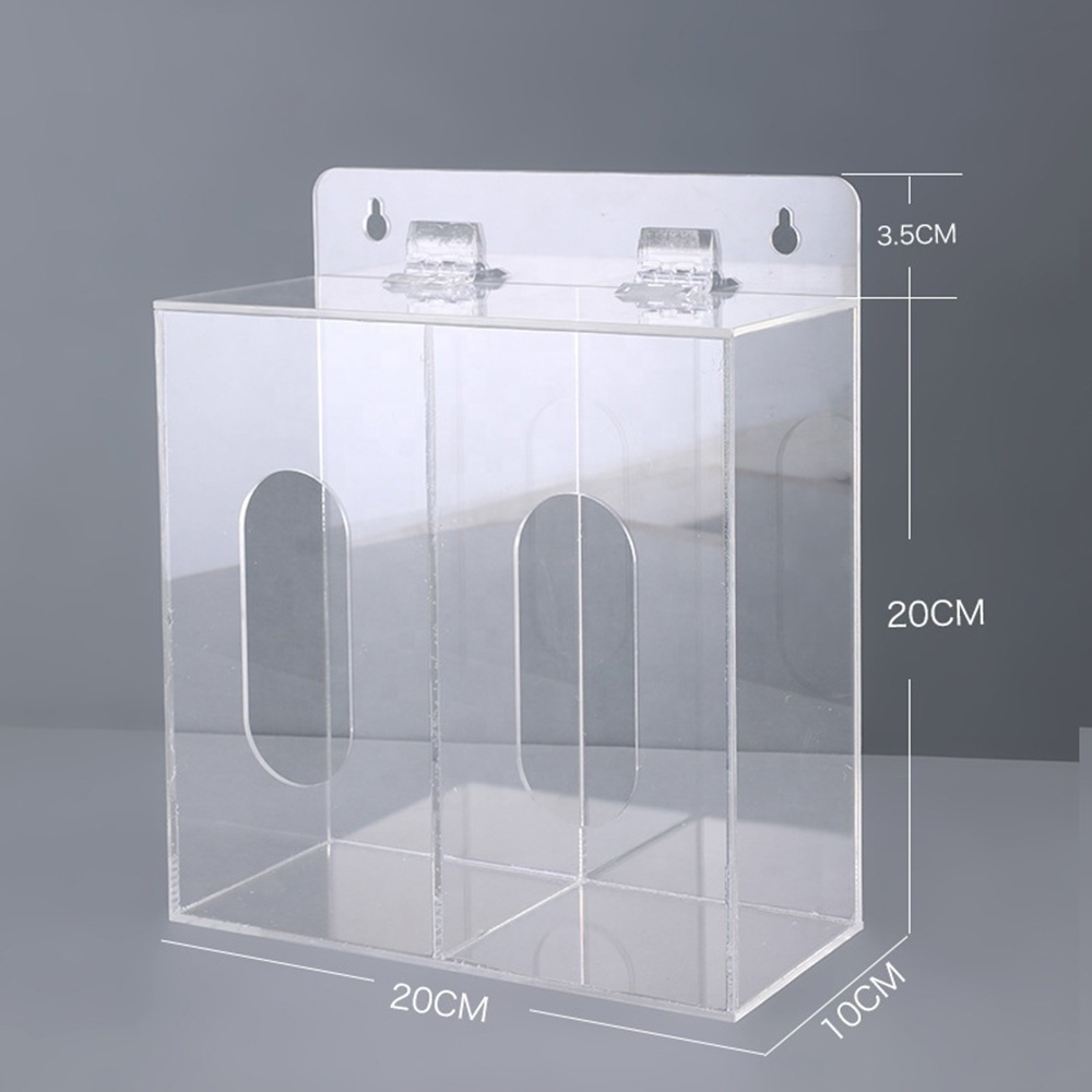 Wall Mount Pantry Acrylic Organizer Box Bag Plastic Bag Storage Dispenser Stand Holder