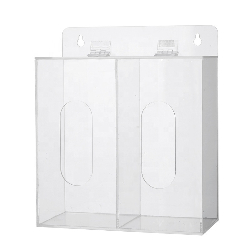 Wall Mount Pantry Acrylic Organizer Box Bag Plastic Bag Storage Dispenser Stand Holder