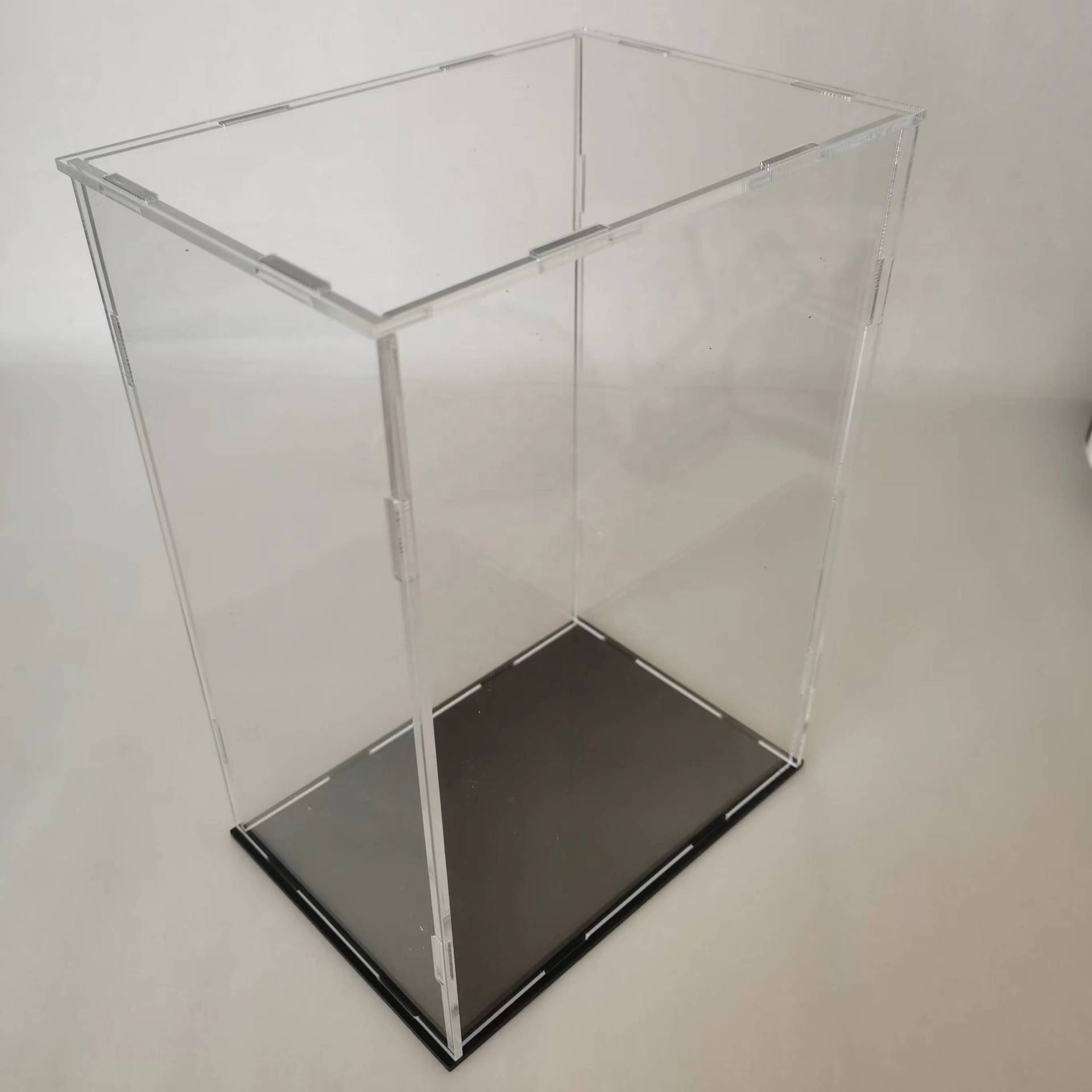 Collapsible Personalized Precious Trophy Collector Display Case Clear Color Acrylic Wine Box