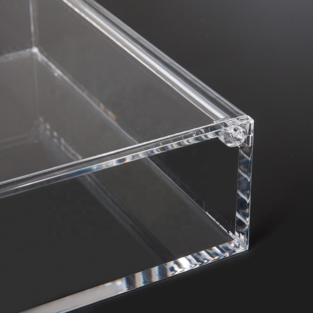 Crystal Cube Containers Clear Acrylic Box with Lid 6 Sides Acrylic Box Wholesale