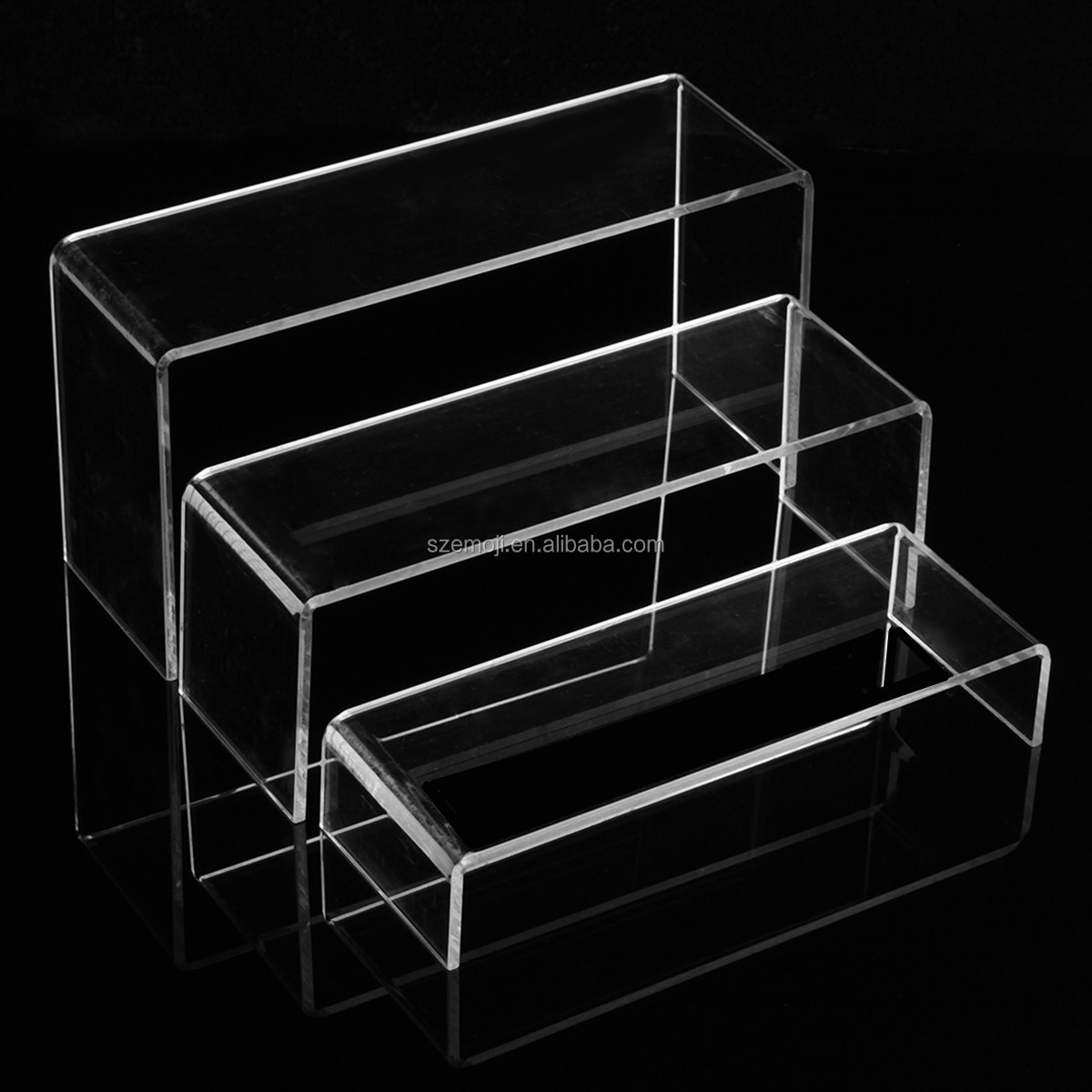 3 Tier Frosted Acrylic Wallet Display/Clutch Bag/Handbag /Purse Acrylic Display Rack