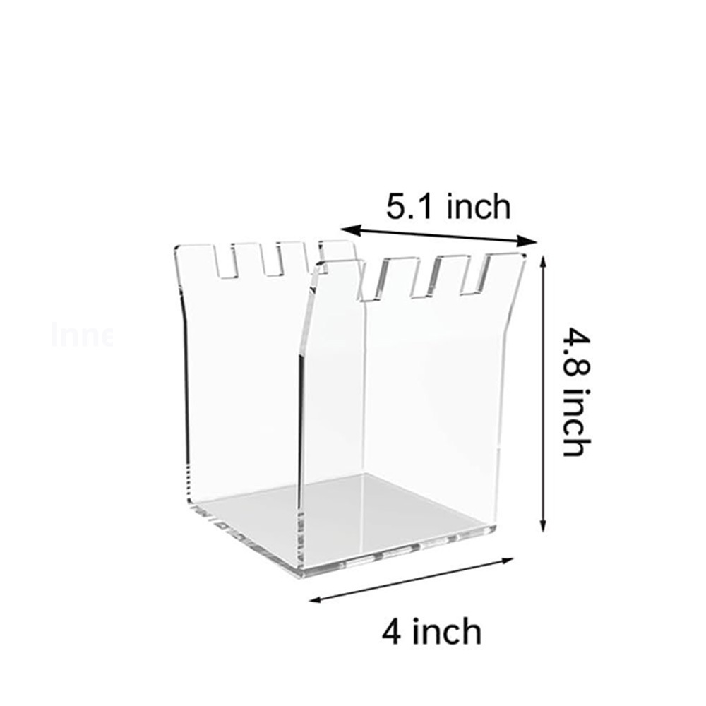 Convenient Kitchen Food Storage Rack Holder Clear Acrylic Stand for Food Bag