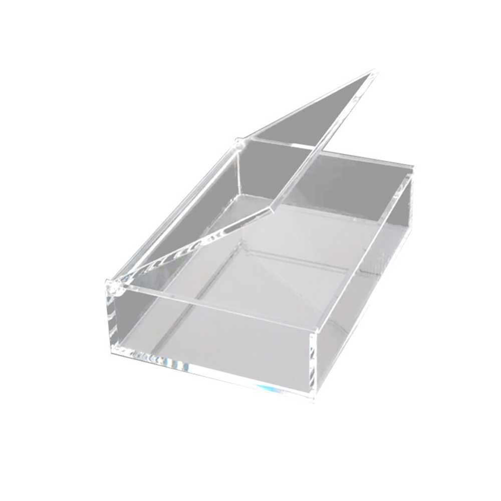 Crystal Cube Containers Clear Acrylic Box with Lid 6 Sides Acrylic Box Wholesale