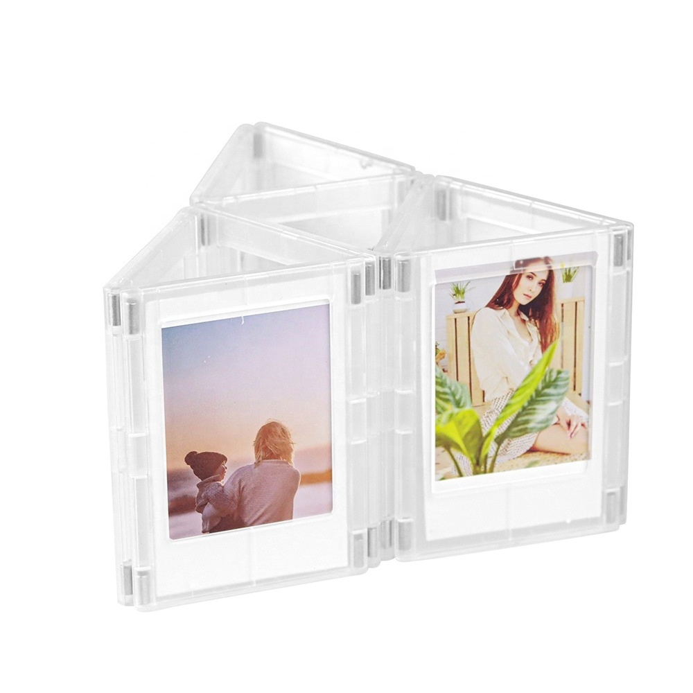 2x3 Custom Plastic Refrigerator Magnet Mini Polaroid Instax Acrylic Picture Frame