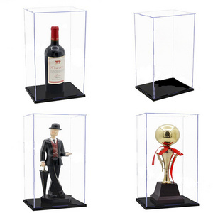 Collapsible Personalized Precious Trophy Collector Display Case Clear Color Acrylic Wine Box