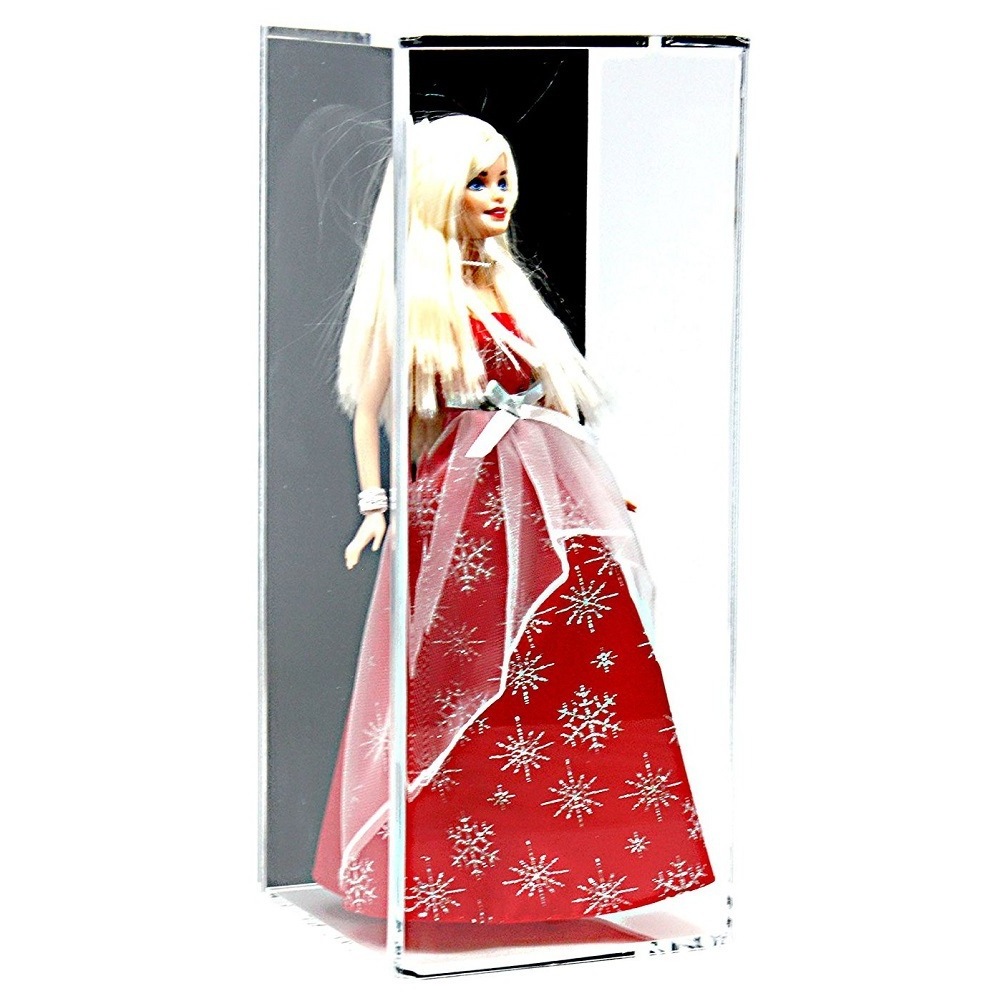 Tall Personalized Precious Trophy Collector Storage Box Clear Acrylic Doll Boxes for Display