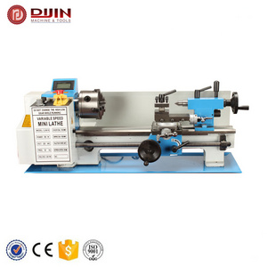 hobby mini lathe 7x14 metal gear household small bench lathe BHC0618 spindle bore 32mm  550W factory directly sell