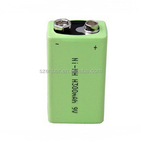 Enbar Rechargeable nimh battery 250mAh 9 volt battery led flashlight