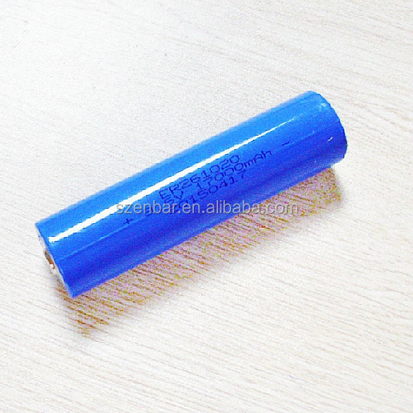 Double C size lithium battery 3.6v ER261020 15Ah 26.2*102mm