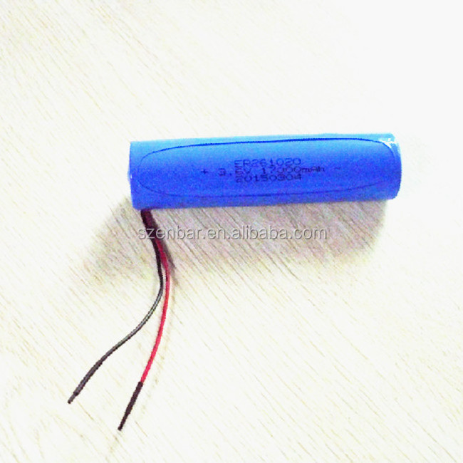 Double C size lithium battery 3.6v ER261020 15Ah 26.2*102mm