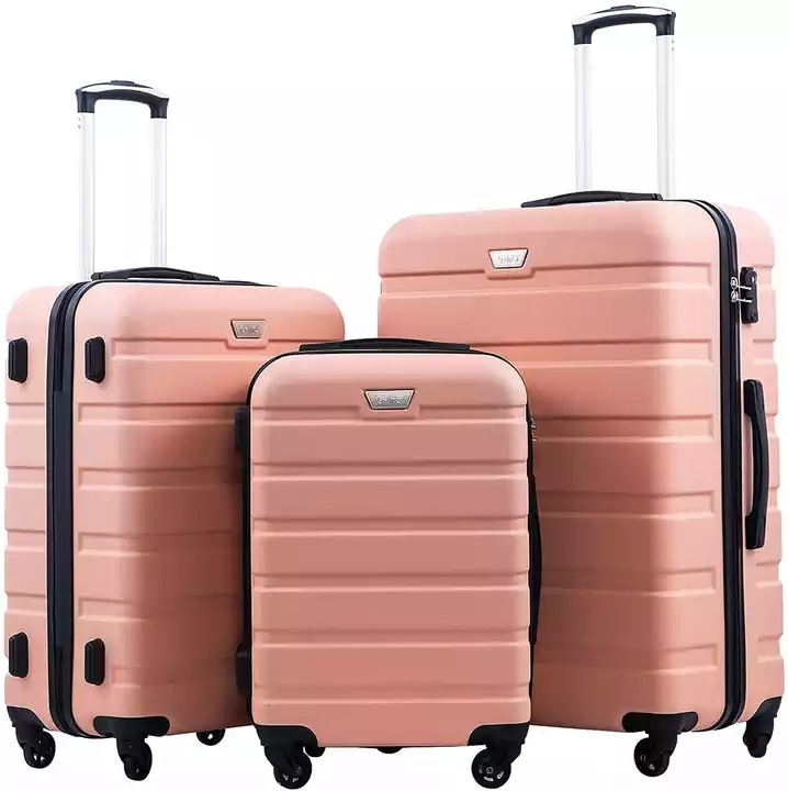 Hot Sale Suitcase Wheels Trolley Bags Travel Pieces Black 3 or 4 Pcs Luggage Set Brand