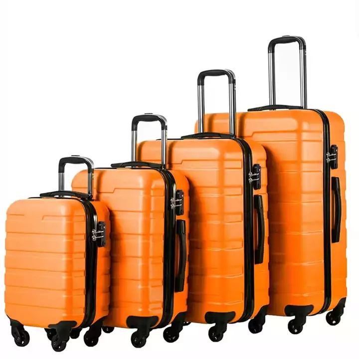 Hot Sale Suitcase Wheels Trolley Bags Travel Pieces Black 3 or 4 Pcs Luggage Set Brand