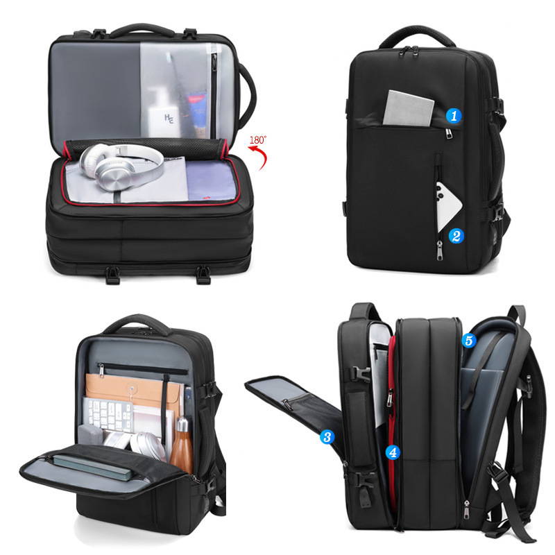 Emergency raincoat Laptop Backpacks with Usb Charging Port Bag travel backpack Wholesale Customization