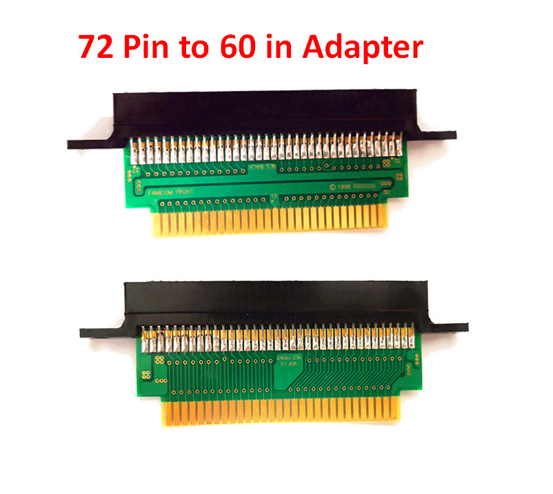 Game Cartridge Adapter For Nintendo NES To Famicom Connector For NES 72 Pin To FC 60 Pin Converter