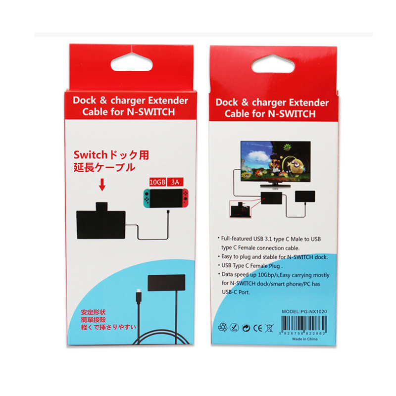 TV Dock Extension Charging Cable For Nintendo Switch Gamepad Extender Charger Cable For N-Switch