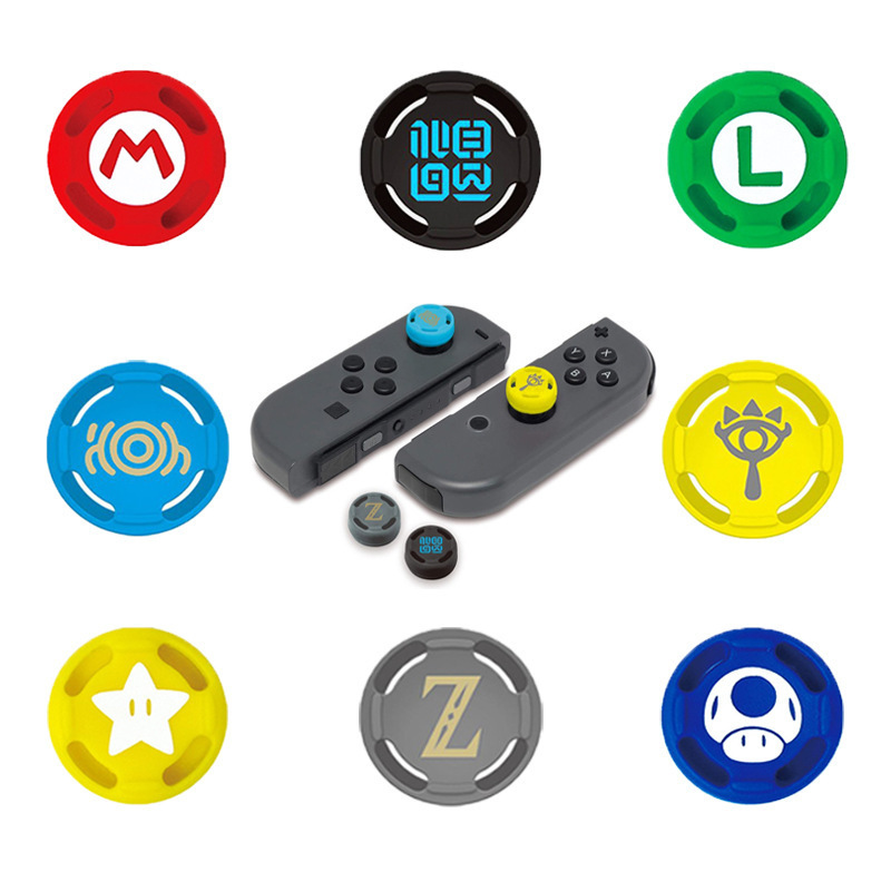 2PCS Silicone Rubber Button For Nintendo Switch OLED Rocker Analog For Nintendo Switch Lite Thumbstick Grip Skin Case