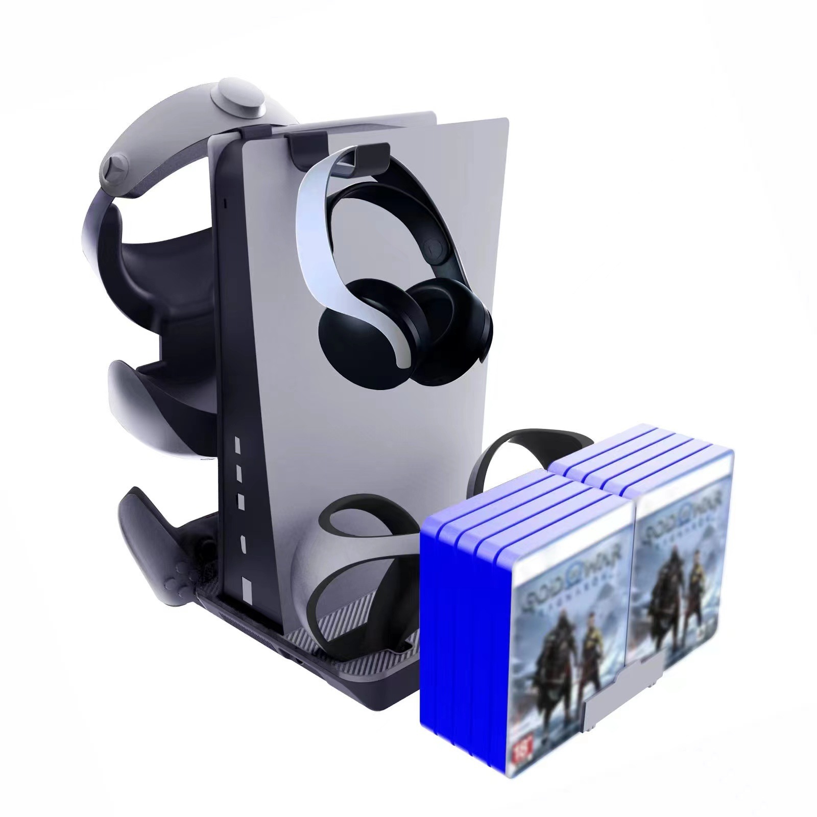 VR Cooling Headset Stand Shelf For PS VR2 PS5 Controller Storage Display Charging Holder Stand For PS5 PS VR2