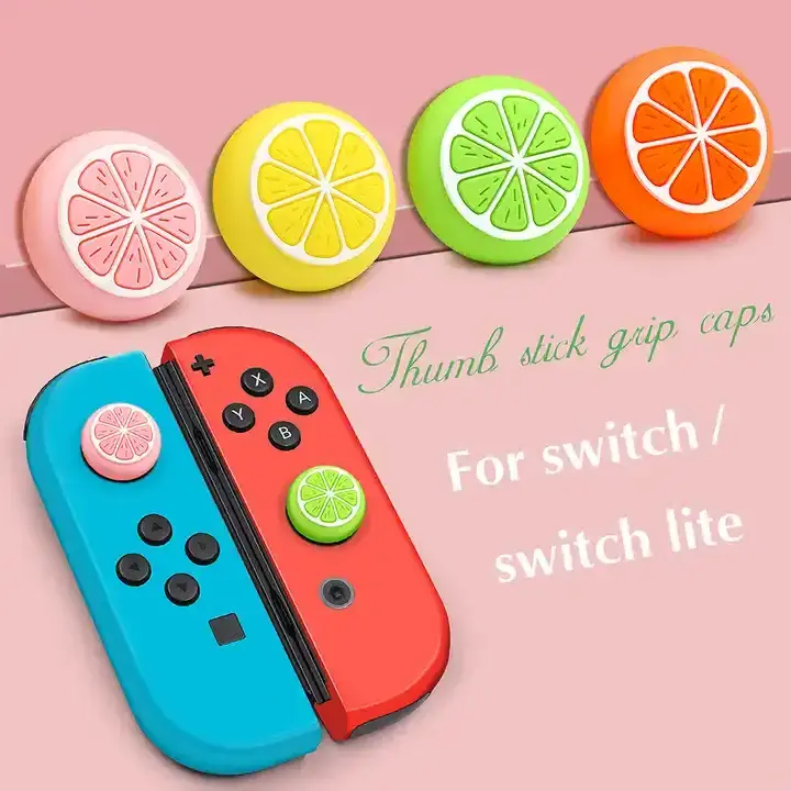 Fruit ButtonCap For Switch Lite Joystick Cover Thumb Grips Shinning Thumbstick Joystick Grip For Nintendo Switch