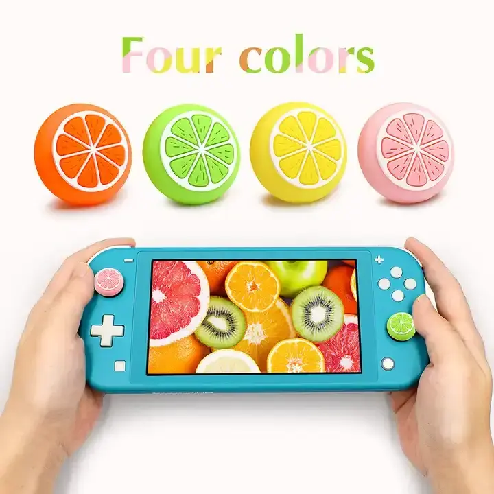 Fruit ButtonCap For Switch Lite Joystick Cover Thumb Grips Shinning Thumbstick Joystick Grip For Nintendo Switch