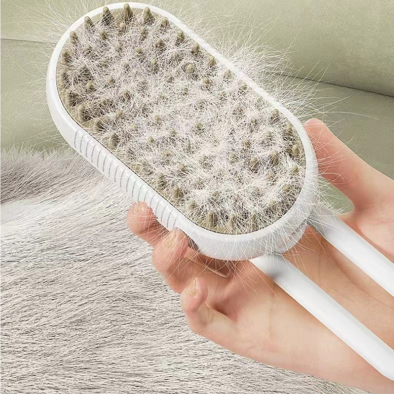 Pet Steam Brush for Removing Tangled And Loose Hair Steam Cat Hair Grooming Slicker for Massage Pet Grooming Brush