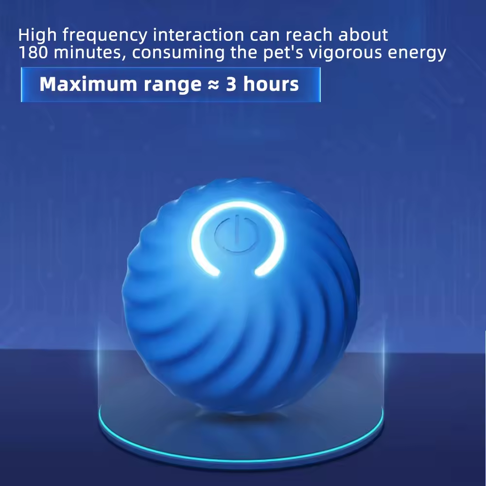 USB Automatic Round Toy Balls Smart Dog Moving Bouncing Jumping Dog Ball Interactive Pet Small Dog Toy Active Rolling Ball