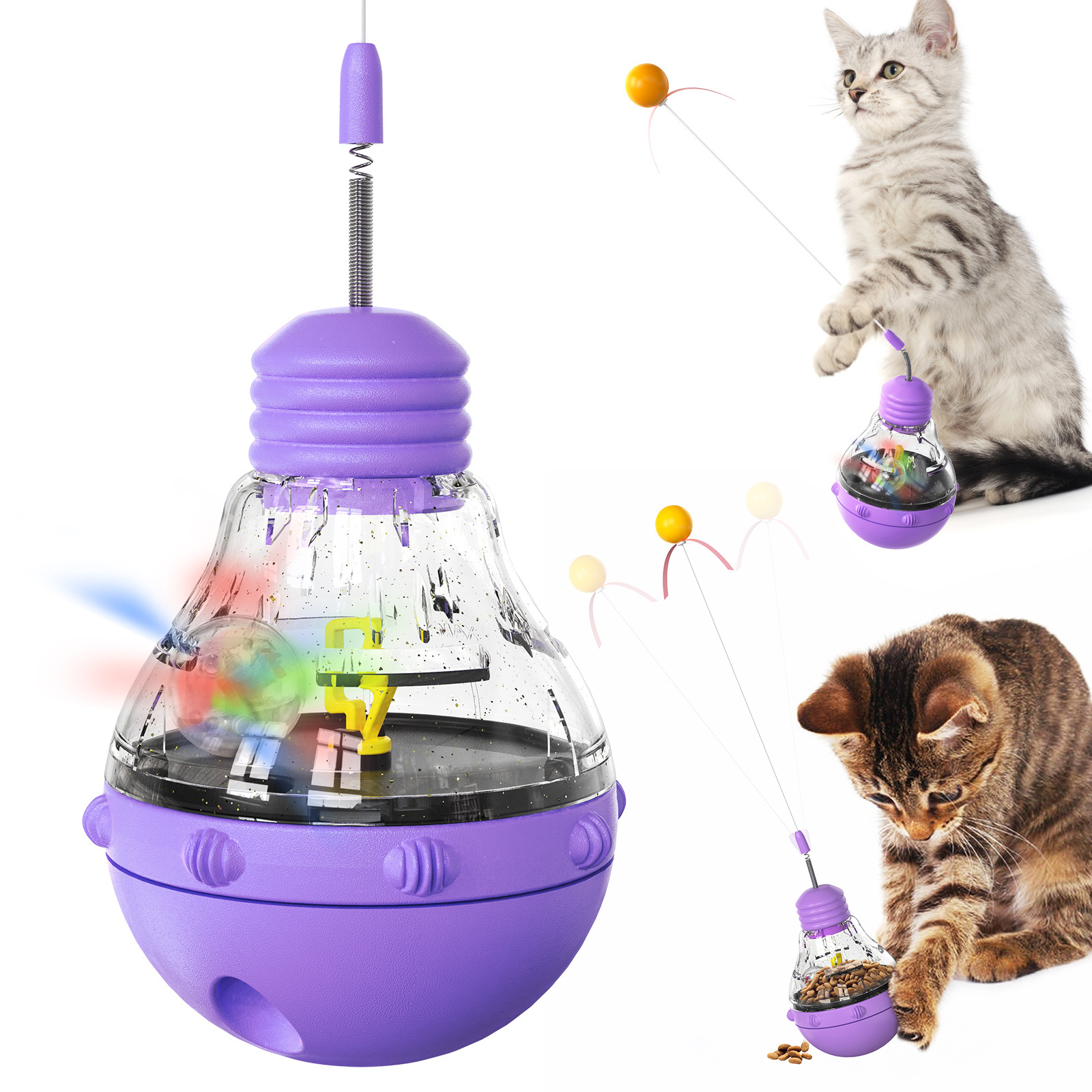 Cat Laser Tumbler Toy Trending Pet Products 2024 Toy Cat Pet Interactive Movement Interactive Cat Toy