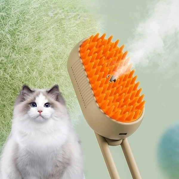 Pet Steam Brush for Removing Tangled And Loose Hair Steam Cat Hair Grooming Slicker for Massage Pet Grooming Brush