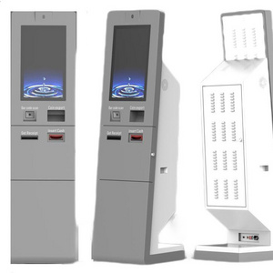 Automated Car Parking Payment System Machine 21.5 inch parking cash bill payment kiosk cash recycler machine self service kiosk