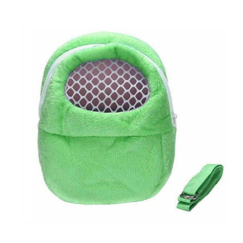 Pet hamster handbag portable small pet travel carrier bag breathable pet cotton nest outdoor backpack carry cage