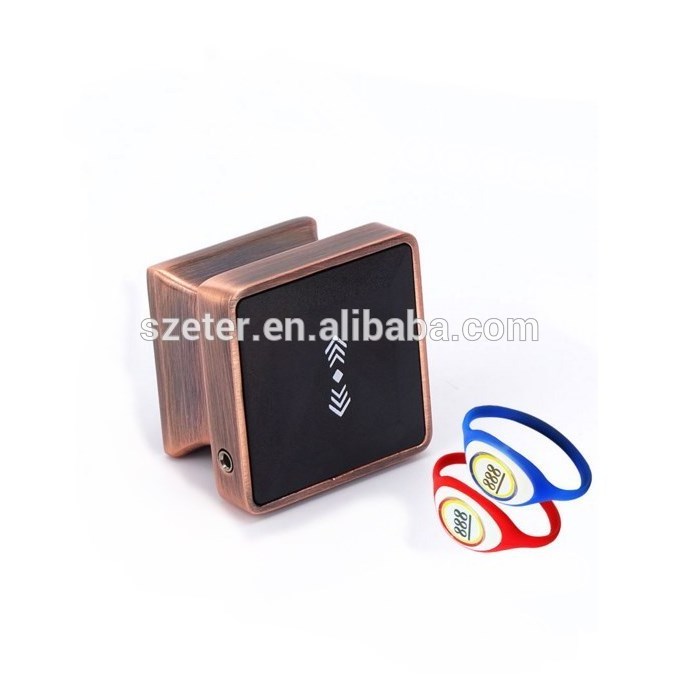 Smart Rf Card Cabinet Door Lock With Handle Wrist Key Chain China Factory