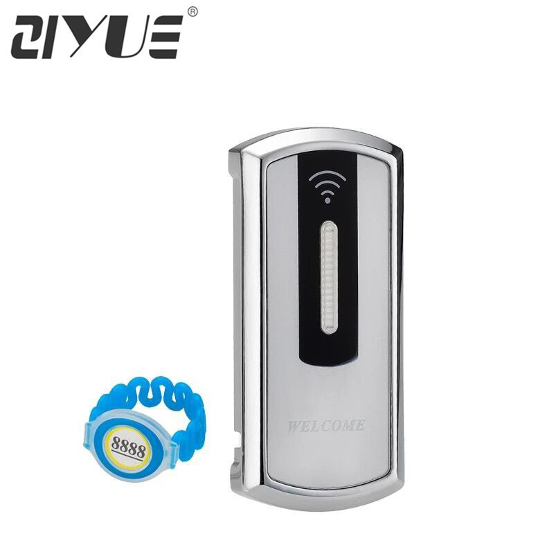 Electronic Gym Locker Lock With Swipe Card Wristband Key For Showcase