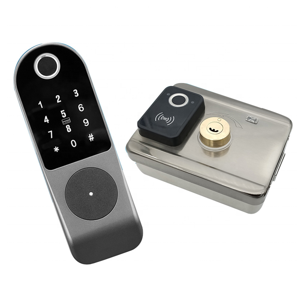 WIFI Smart Tuya TT LOCK Fingerprint  Bluetooth Apartment Door Lock for Gate