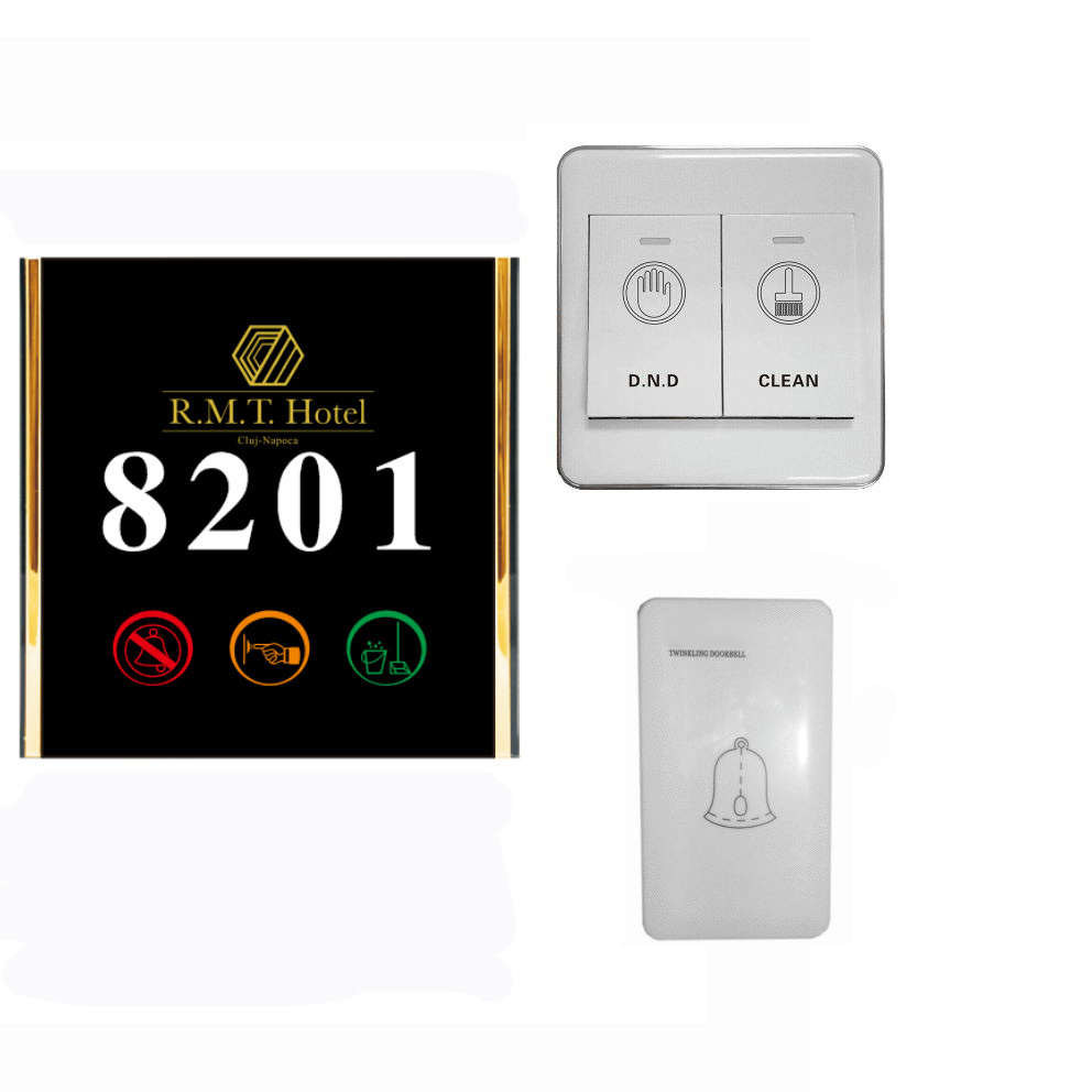 Hotel Intelligent Touch Doorbell DND Switch Electric Door Bell Chimes LED  Suppliers