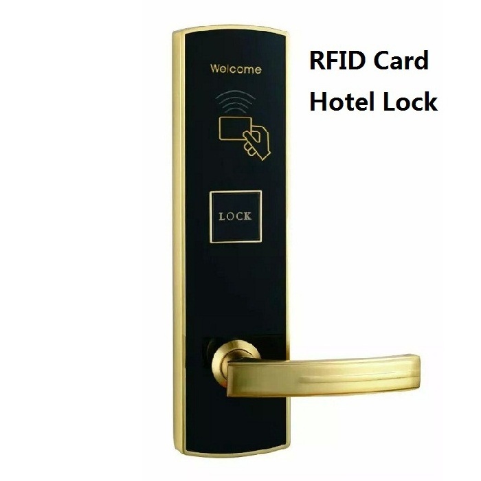 American Standard Style Cylinder Hotel Door Lock RF Proximity Card Secure Hotel Lock