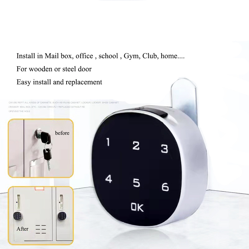 Smart Mini Electronic Password  Keypad Drawer Lock Office Digital Electronic Cabinet Lock