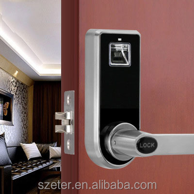 Small Biometric Fingerprint Door Lock Digital Fingerprint Password Key Lock Black Home Security Electronic For Apartment Office