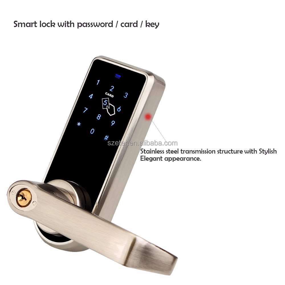 Touch Screen Digital Keypad Pin Code Electronic Latch  Door Lock Password Key For Apartment Home Office