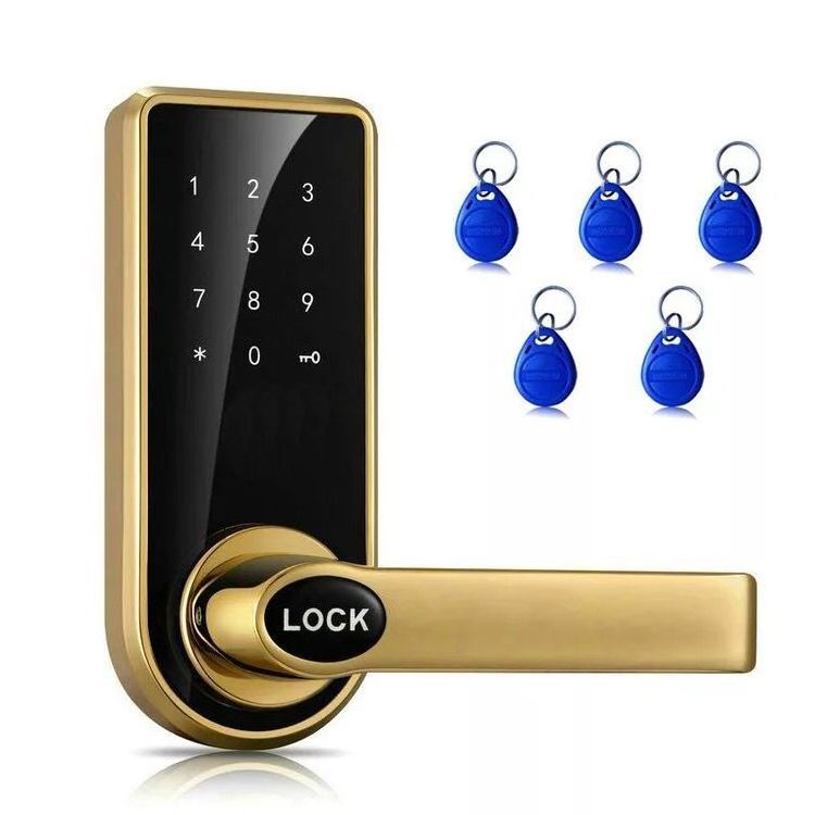 Electronic Keypad Smart Card Password Code Apartment Home Office Door Locks 818PW