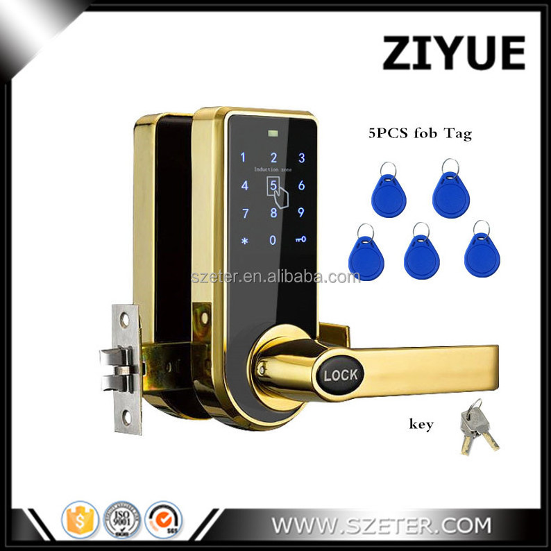 Electronic Keypad Smart Card Password Code Apartment Home Office Door Locks 818PW