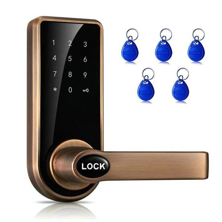 Electronic Keypad Smart Card Password Code Apartment Home Office Door Locks 818PW