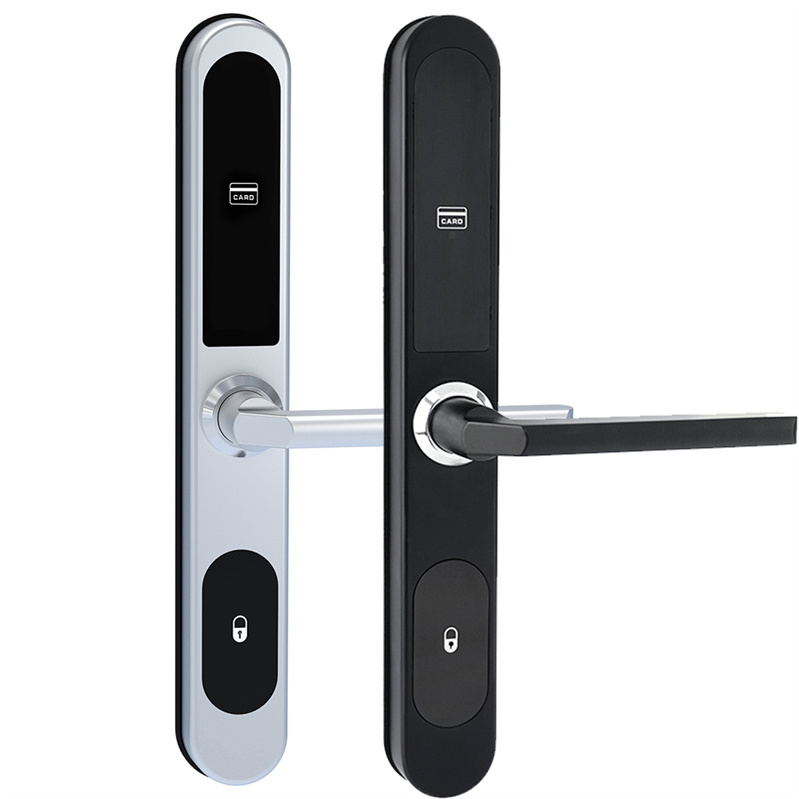 Aluminum Alloy Door Sliding Door EU  Mortise Smart Card Hotel Key Lock