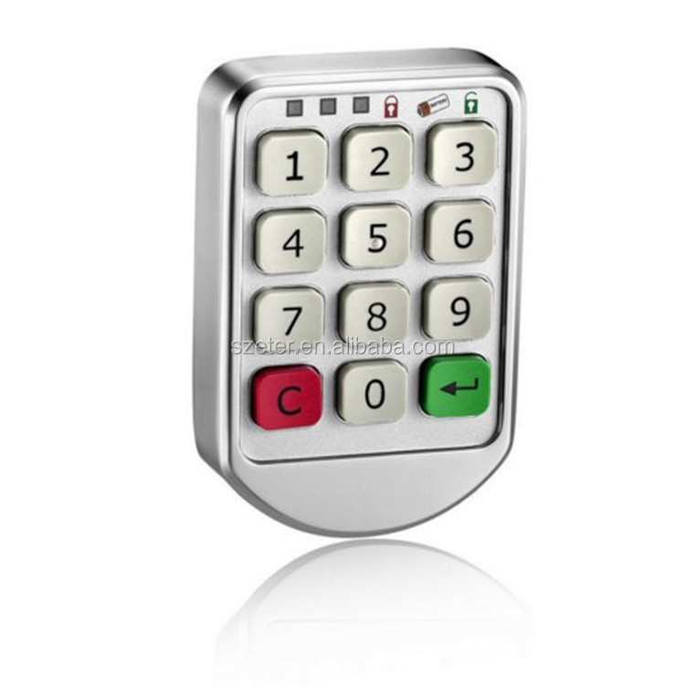 Metal Steel Keypad Combination Electronic One-Time Password Cabinet Lock Public